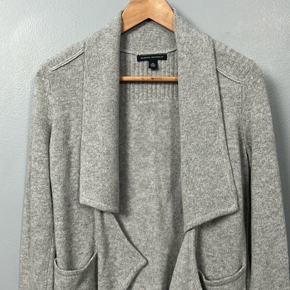Banana Republic Wool Blend Open Front Cardigan Sweater size XS - Picture 9 of 10